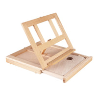 AOOKMIYA Portable Sketch Easel Wooden Desktop Easel Artist Tabletop Drawing Board Stand Easel For Watercolor Oil Painting Art Supplies