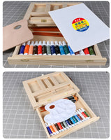 AOOKMIYA Portable Sketch Easel Wooden Desktop Easel Artist Tabletop Drawing Board Stand Easel For Watercolor Oil Painting Art Supplies