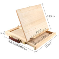 AOOKMIYA Portable Sketch Easel Wooden Desktop Easel Artist Tabletop Drawing Board Stand Easel For Watercolor Oil Painting Art Supplies