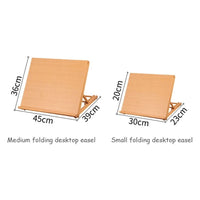 AOOKMIYA Portable Sketch Easel Wooden Desktop Easel Artist Tabletop Drawing Board Stand Easel For Watercolor Oil Painting Art Supplies