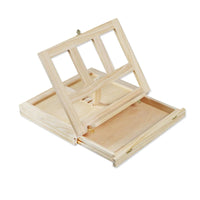 AOOKMIYA Portable Sketch Easel Wooden Desktop Easel Artist Tabletop Drawing Board Stand Easel For Watercolor Oil Painting Art Supplies