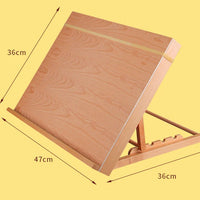 AOOKMIYA Portable Sketch Easel Wooden Desktop Easel Artist Tabletop Drawing Board Stand Easel For Watercolor Oil Painting Art Supplies