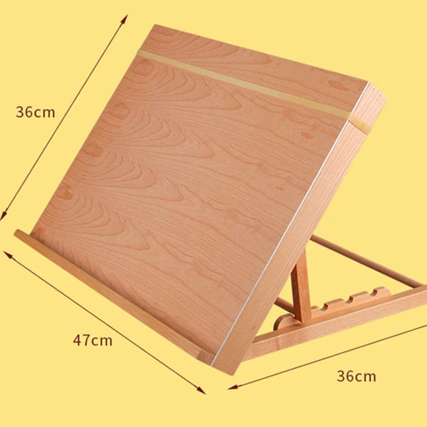 AOOKMIYA Portable Sketch Easel Wooden Desktop Easel Artist Tabletop Dr