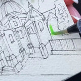 AOOKMIYA  Portable Travel Wooden Handmade 8 Grid 0.5ml Watercolor Paint Palette Oil Paints Tray Box Empty Box Mini Black Walnut Paint Box