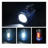 AOOKMIYA Powerful LED Flashlight COB Side Work Lamp Type-c Rechargeable LED Spotlight Portable Camping Searchlight Rechargeable Battery