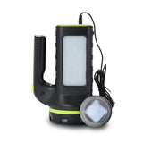 AOOKMIYA Powerful LED camping torch light rechargeable solar flashlight tent lamp power bank searchlight with SOS handheld spotlight