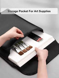 Prancheta portátil de desenho A3 com armazenamento, Tablet de papel 8K impermeável, Saco de prancheta ao ar livre para artista
