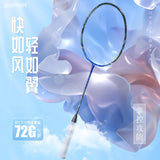 AOOKMIYA Professinal Badminton Racke 1 Pairs 40T+1K Woven Graphite Carbon 6U/72g 32LBS Frame of Badminton Rackets