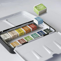 Professional 12/24/36/48 Colors Solid Watercolor Paints Set With Paintbrush Water color Pigment Set Acuarelas Verf Art Supplies