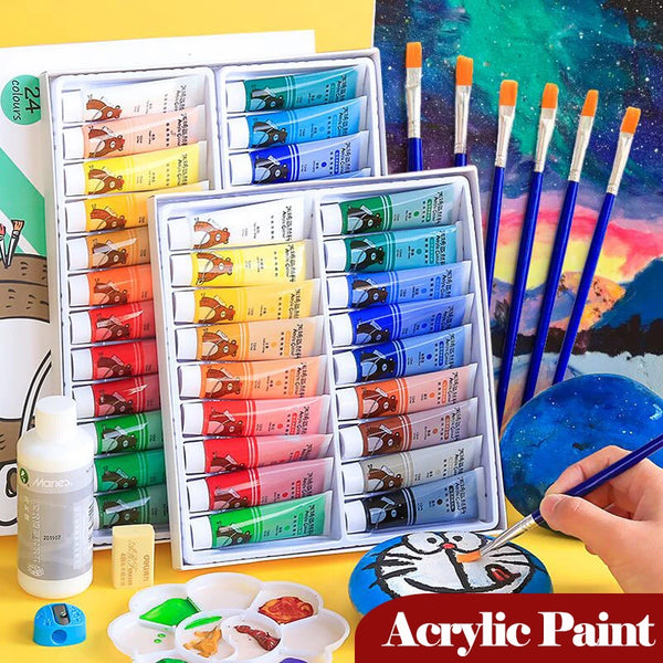 12 Colors/Set Professional Acrylic Paints Drawing Painting Pigment Acrylic  Paint Color Set Paint Pigment for Artists