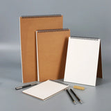 Professional Aquarela Sketchbook, papel grosso, lápis espiral, Livro de desenho, Guache Art Supplies, 160GSM, A6, A5, 16K, A4