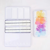 AOOKMIYA Professional Empty Palette Painting Storage Tray Paint Tin Iron Box with Pans For Watercolor/Oil/ Acrylic Paints Art Supplies