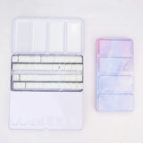 AOOKMIYA Professional Empty Palette Painting Storage Tray Paint Tin Iron Box with Pans For Watercolor/Oil/ Acrylic Paints Art Supplies
