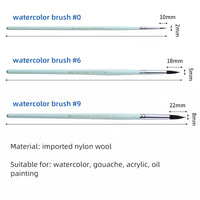 Professional Watercolor Painting Set Portable 24 Colors Schmincke Solid Water Color Brush Paper Pen Artist Student Beginner Art