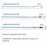 Professional Watercolor Painting Set Portable 24 Colors Schmincke Solid Water Color Brush Paper Pen Artist Student Beginner Art