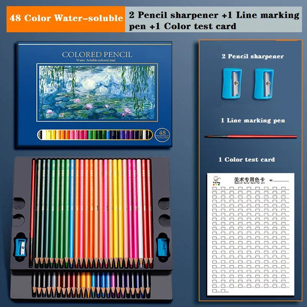72/120/150/200 Color Colored Pencil Set Water-soluble Or Oily