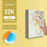 Profissional Aquarela Papel 300g Algodão Aquarelle Papel De Desenho A3 A4 Água Cor Papel Folhas Arte Suprimentos Para Artista