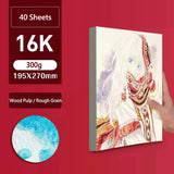 Profissional Aquarela Papel 300g Algodão Aquarelle Papel De Desenho A3 A4 Água Cor Papel Folhas Arte Suprimentos Para Artista