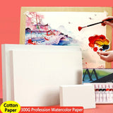 Profissional Aquarela Papel 300g Algodão Aquarelle Papel De Desenho A3 A4 Água Cor Papel Folhas Arte Suprimentos Para Artista