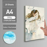 Profissional Aquarela Papel 300g Algodão Aquarelle Papel De Desenho A3 A4 Água Cor Papel Folhas Arte Suprimentos Para Artista