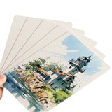 Profissional Água Cor Cartão Postal, Aquarela Papel, Quadrado e Redondo, Escola Suprimentos de Pintura, 300g, 25 Folhas