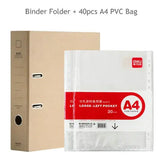 Protetor de folha transparente para documentos, material de escritório, 2 anéis, enrolador de documentos de papel a4, protetor de pvc, saco de lixar, mangas