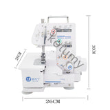 Quatro-Line Overlock máquina de costura portátil, elétrica, 4-Line