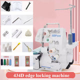 Quatro-Line Overlock máquina de costura portátil, elétrica, 4-Line