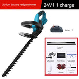 Recarregável Sem Fio Aparador De Hedge Elétrico, Household Fence Garden Poda Saw, Grass Shear, Ferramenta De Jardim