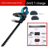 Recarregável Sem Fio Aparador De Hedge Elétrico, Household Fence Garden Poda Saw, Grass Shear, Ferramenta De Jardim