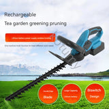 Recarregável Sem Fio Aparador De Hedge Elétrico, Household Fence Garden Poda Saw, Grass Shear, Ferramenta De Jardim