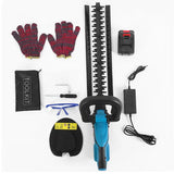 Recarregável Sem Fio Aparador De Hedge Elétrico, Household Fence Garden Poda Saw, Grass Shear, Ferramenta De Jardim