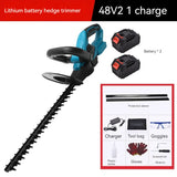 Recarregável Sem Fio Aparador De Hedge Elétrico, Household Fence Garden Poda Saw, Grass Shear, Ferramenta De Jardim