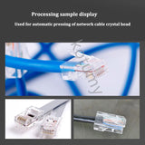 Rede Cable Crystal Cabeça Crimpagem Máquina, MUC Controle, Linha Telefônica Rebitando Máquina, Fibra Óptica, 5G Linha Crimper