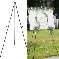 AOOKMIYA Easy Storage Art Easel with Clip Wedding Sign White Easel Sta