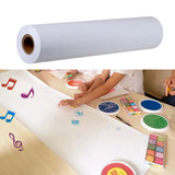Rolo De Papel De Desenho Branco, Rolls De Papel De Pintura Para A Atividade De Artesanato De Criança e Pintura Papel De Aquarela, 45cm x 10m