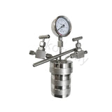 Síntese hidrotermal Autoclave Reactor Vessel, Inlet Outlet Gauge, 50ml, 6Mpa