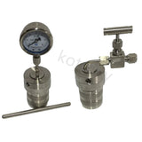 Síntese hidrotermal Autoclave Reactor Vessel, Inlet Outlet Gauge, 50ml, 6Mpa