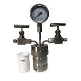 Síntese hidrotermal Autoclave Reactor Vessel, Inlet Outlet Gauge, 50ml, 6Mpa