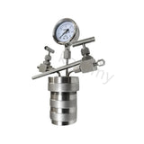 Síntese hidrotermal Autoclave Reactor Vessel, Inlet Outlet Gauge, 50ml, 6Mpa