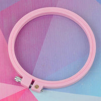 AOOKMIYA 1PC Embroidery Hoops 7-25cm Round Cross Stitch Rack Plastic Embroidery Hoop Frame Rings for DIY Cross Stitch Sewing Craft Tools