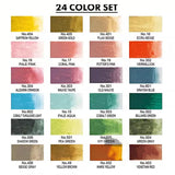 AOOKMIYA Kuretake 24-color Watercolor Paint Packaging Spring Limited Color Solid Chinese Painting Paint Acuarela Student Art Supplies