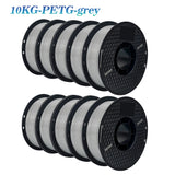 KINGROON 22LBS PETG or PLA filament 3D Printer Filament 10 Rolls 1KG 1.75MM Eco-Friendly Good Toughness Mix Color Free Shipping