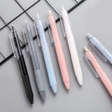5 Pack Retractable Gel Pens 0.5mm Quick-Drying Black Ink Smooth Writing Ballpoint Pens for School Office and Stationery Supplies