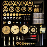 200Pcs DIY 3D Metal Orrery Solar System Eight Planet Model Kit DIY mechanical hand-made splicing model model lover gift