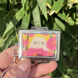 12 Color Paint Box Portable Painting Supplies Watercolor Color Dispenser Tin Box Mini Flower Paint Container