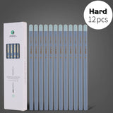 AOOKMIYA 6/12pcs Marie's Sketch Charcoal Pencils,Soft/Medium/Hard Lead with Colored Wooden Barrel for Drawing,Sketching,Shading & Blendin