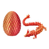 3D Printed Dragon Egg Dragon Gift Set Gemstone Ornament Full Articulated Crystal  Collectible Statue for Home Decor decoracion