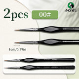 AOOKMIYA Marie's 2pcs Fine Micro Paint Brush,11 Sizes Detail Paintbrushes for Number Painting,Acrylic,Craft,Mini Figure,Rock for Artists