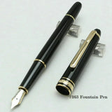 Limited Edition Msk-163 Ultra Matte Black MB Rollerball High Quality Gel Ballpoint Fountain Pens Office School Serial Number